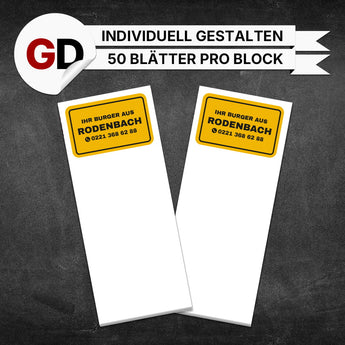 Produktbild Kellnerblöcke Burger - Bernd