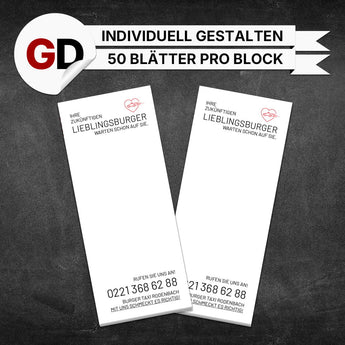 Produktbild Kellnerblöcke Burger - Lotti
