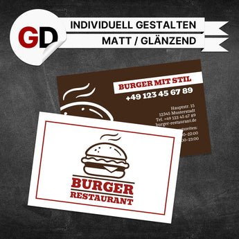 Produktbild Visitenkarten Burger - Alex
