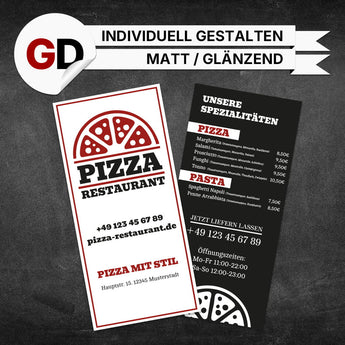 Produktbild Flyer DIN lang Pizza - Alex