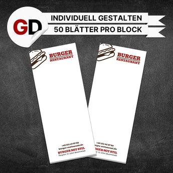 Produktbild Kellnerblöcke Burger - Alex