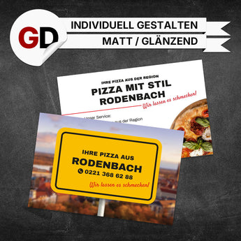 Produktbild Visitenkarten Pizza - Bernd